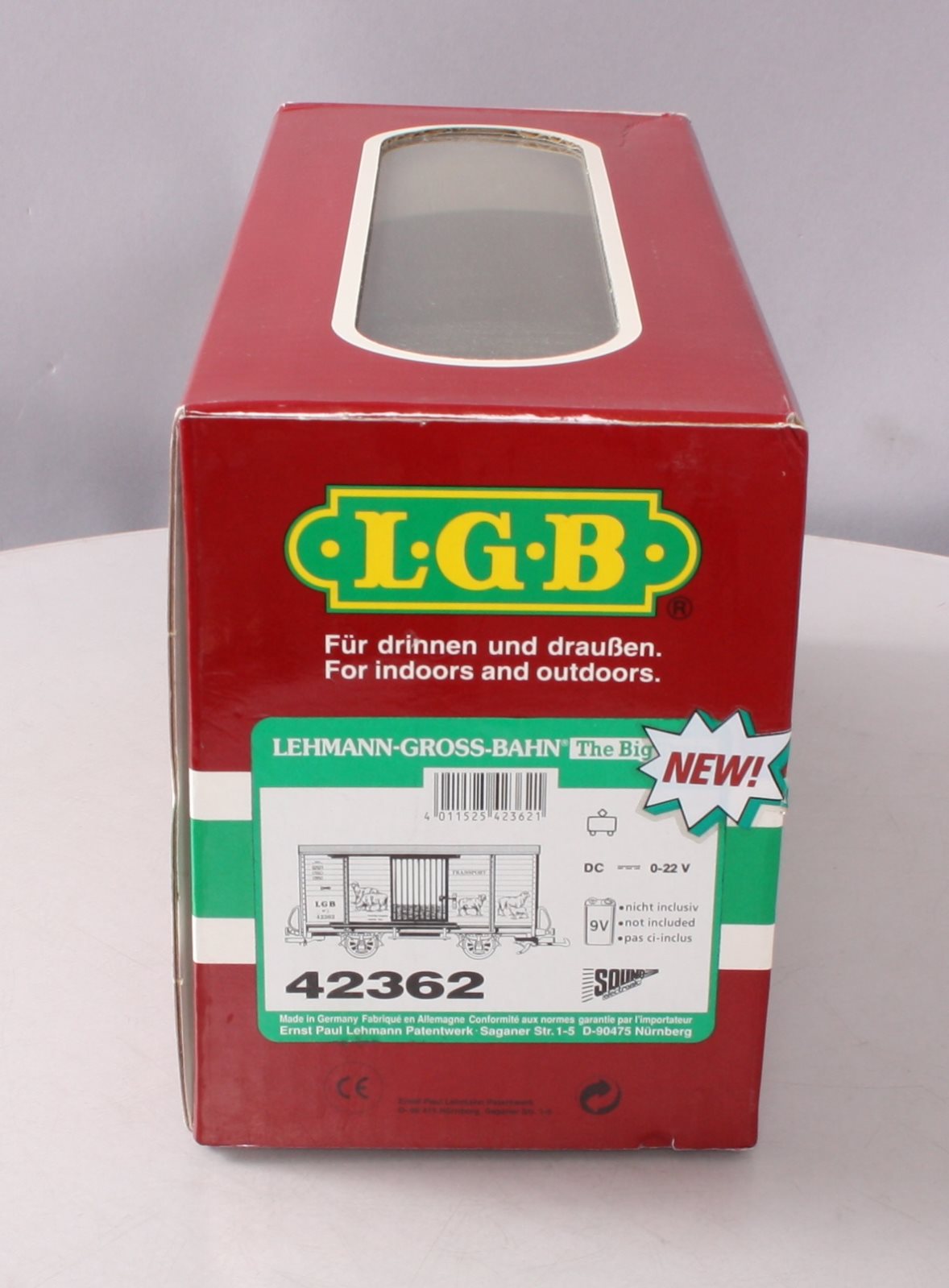 LGB 42362 G Scale Sheep Transport Car w/ Sound EX/Box