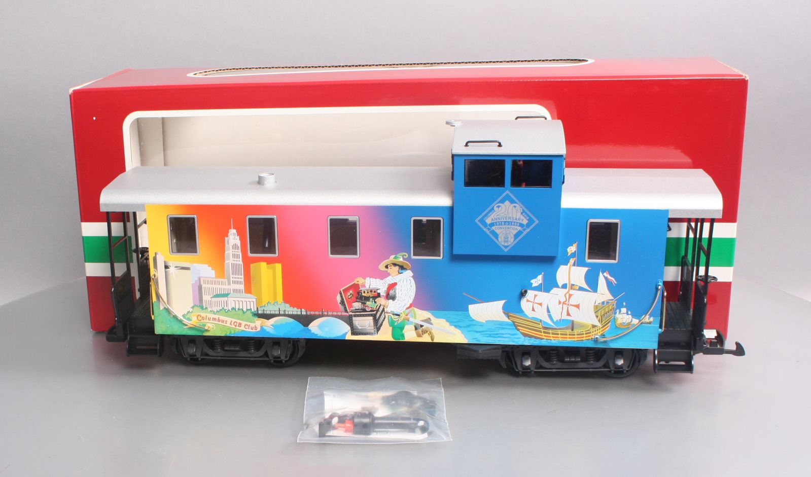 LGB 40718 G Scale 1998 Convention Caboose w/Plastic Wheels LN/Box