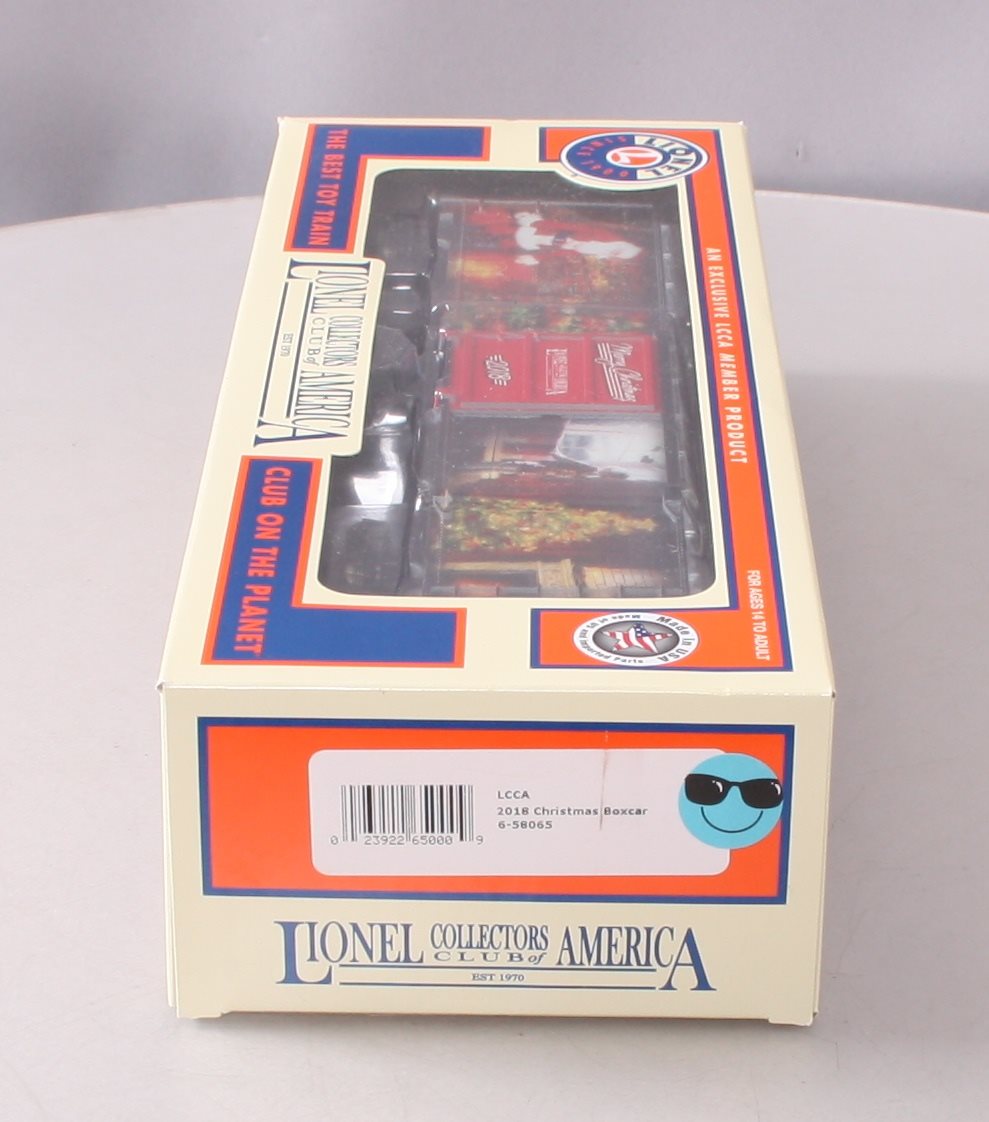Lionel 6-58065 O Gauge LCCA 2018 Christmas Boxcar LN/Box