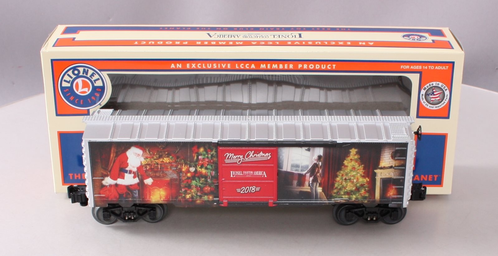 Lionel 6-58065 O Gauge LCCA 2018 Christmas Boxcar LN/Box