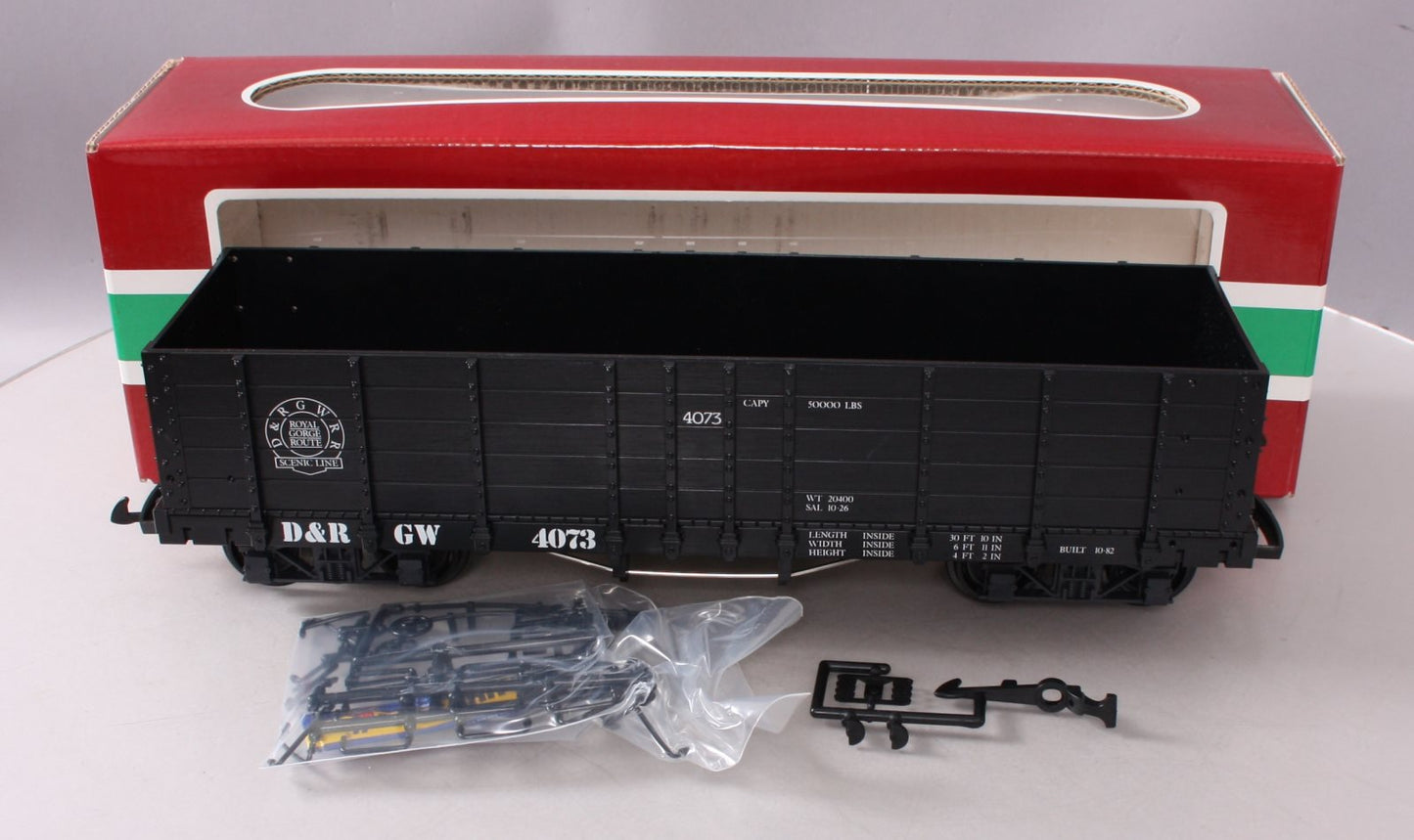 LGB 4073-C03 G Scale Denver and Rio Grande High Side Gondola #4073 LN/Box