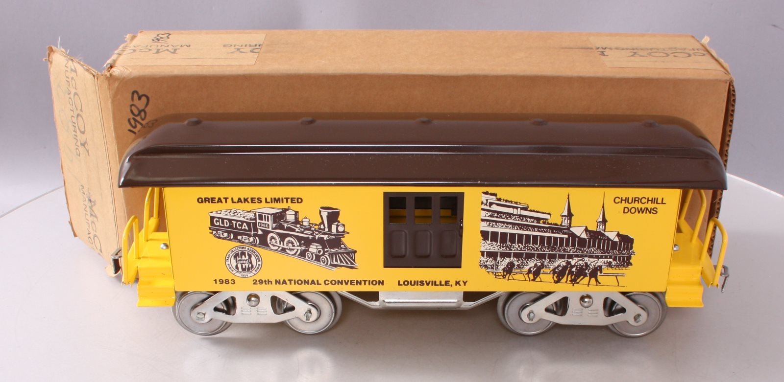 McCoy 1983 Standard Gauge TCA Louisville Baggage Car LN/Box