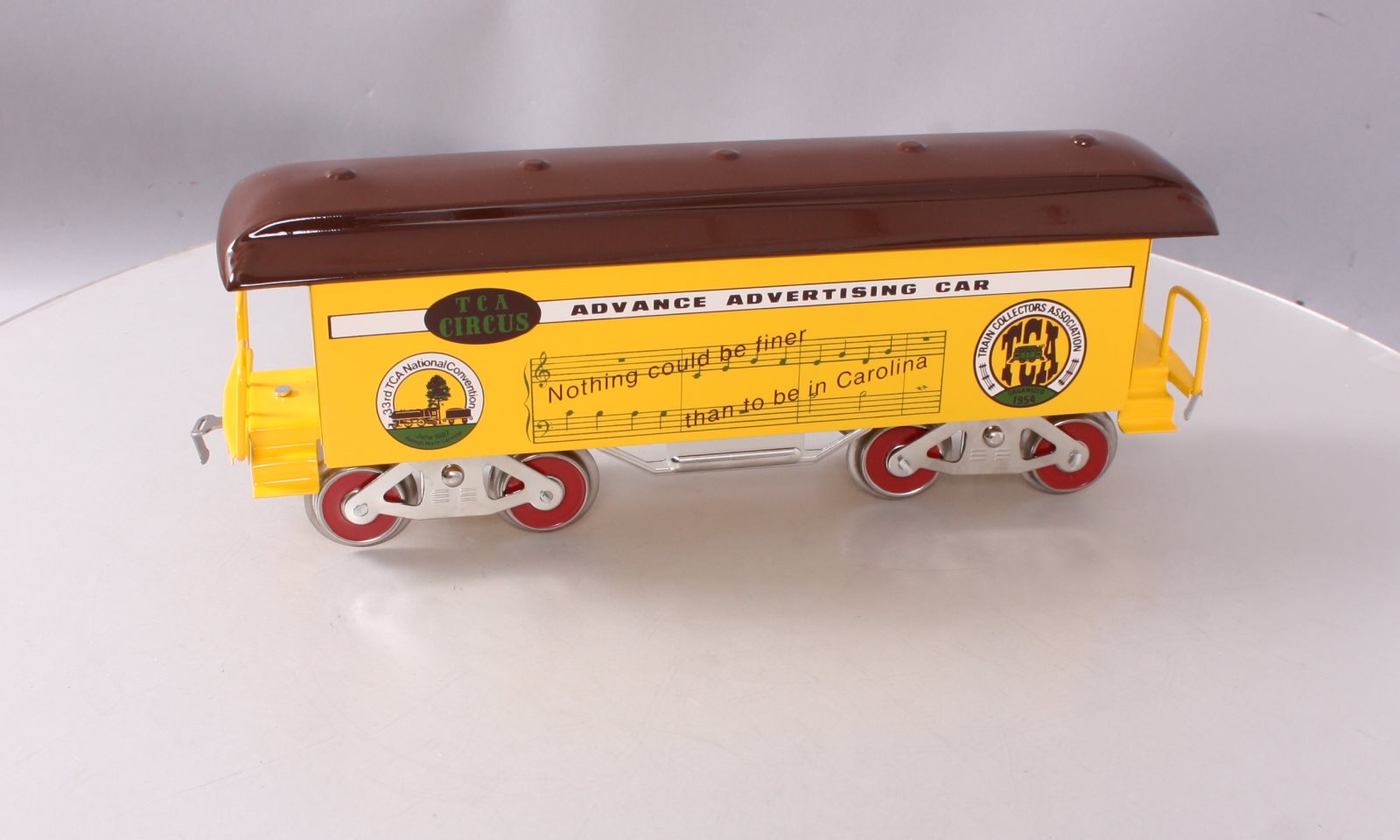 McCoy Standard Gauge 1987 TCA Carolina Circus Advance Advertising Car LN/Box