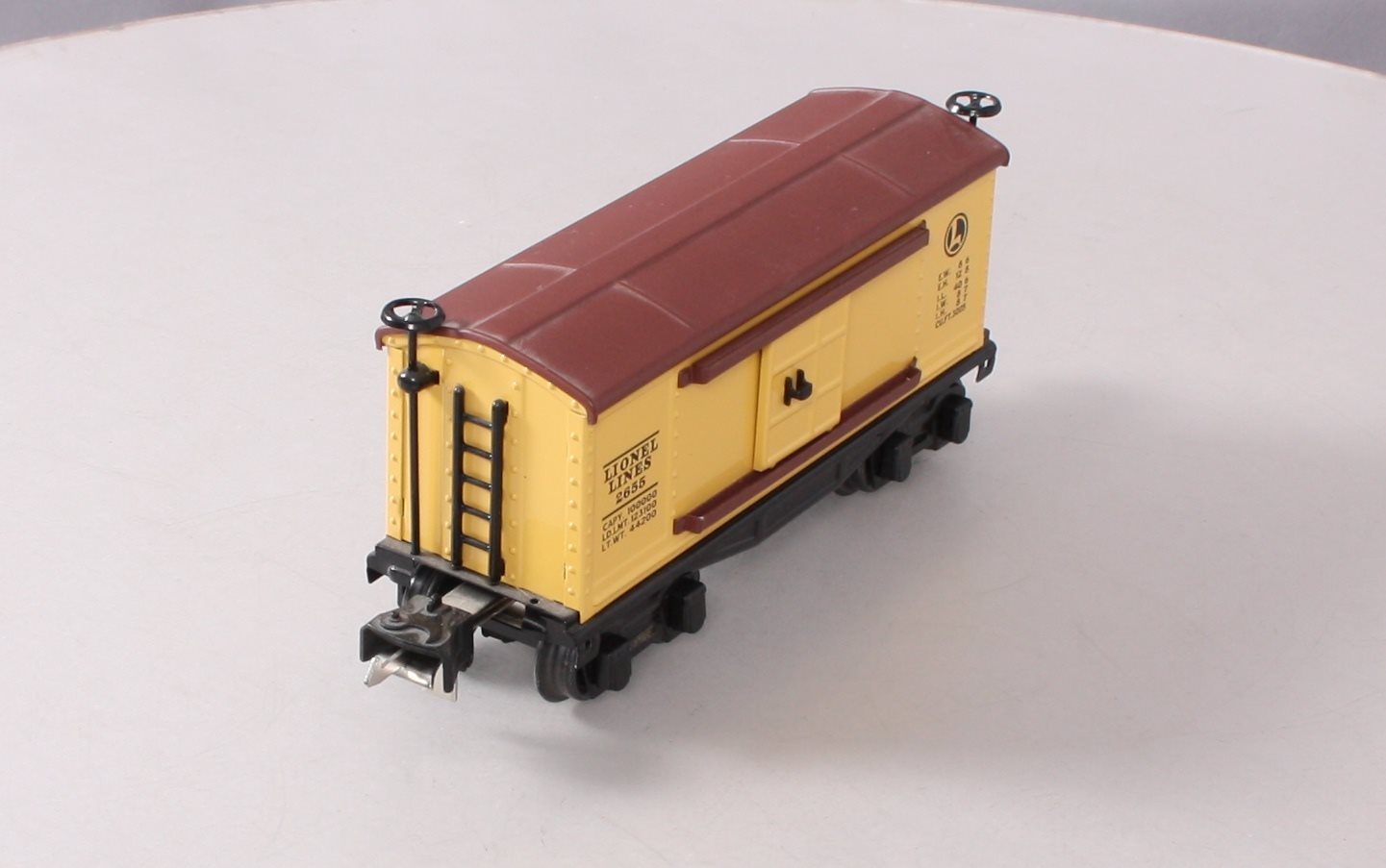 Lionel 11-70057 O Gauge Yellow & Brown  Lionel Lines Tin Plate Boxcar LN/Box