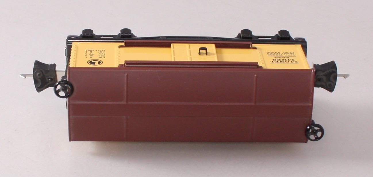 Lionel 11-70057 O Gauge Yellow & Brown  Lionel Lines Tin Plate Boxcar LN/Box