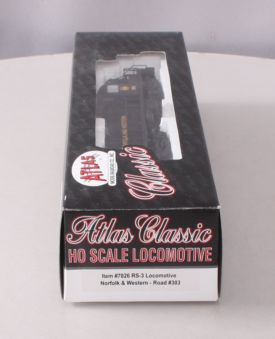 Atlas 7026 HO Scale N&W RS-3 Diesel Engine #303 LN/Box