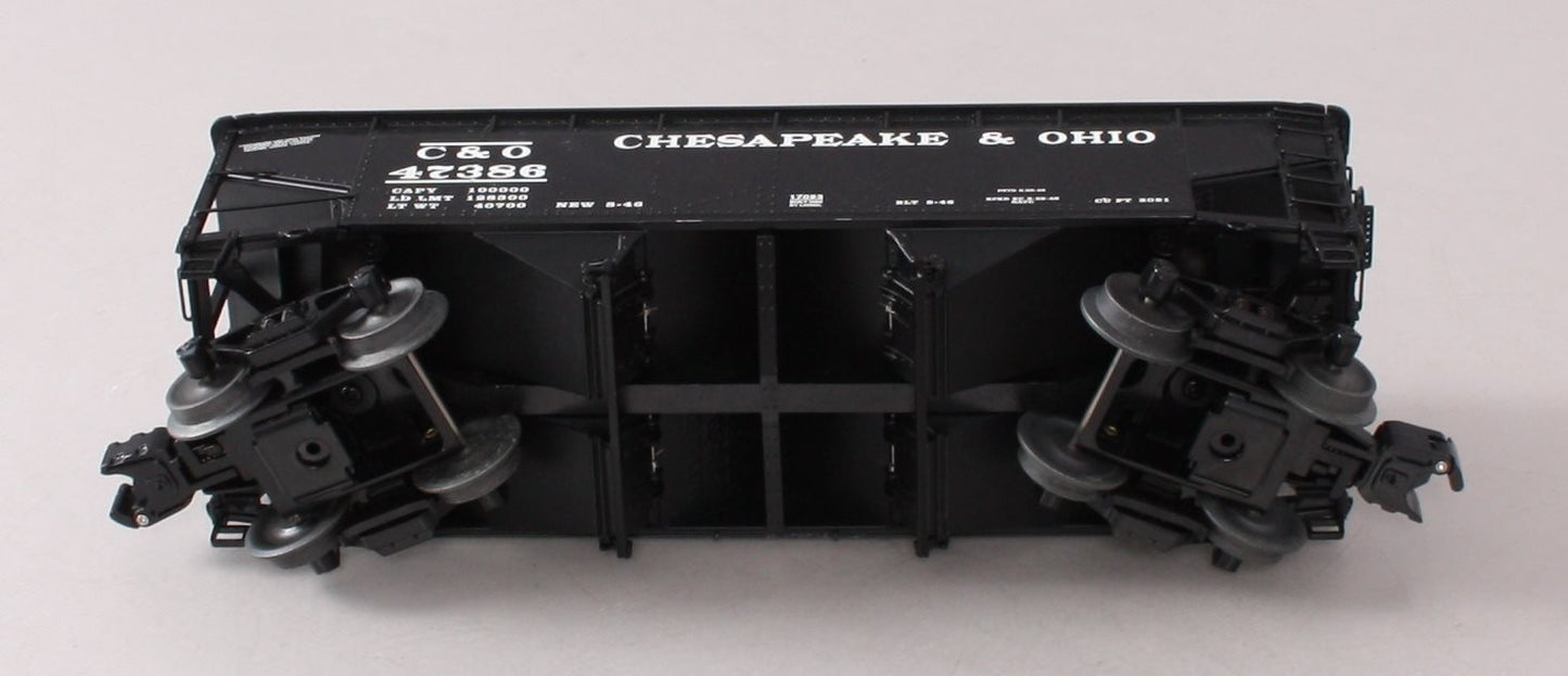 Lionel 6-17083 O Chesapeake & Ohio 2-Bay Offset Hopper Car #47386 EX/Box