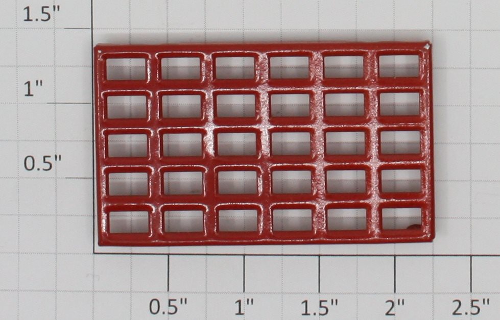 Lionel 114-40 Large Red End Window 5x6 Pane