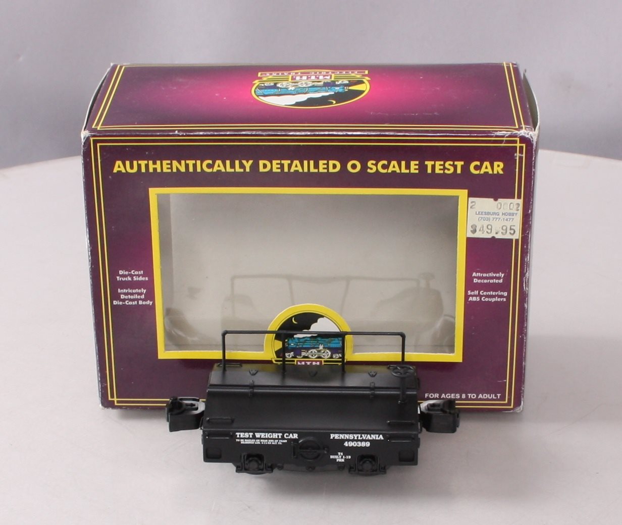 MTH 20-98216 Die-Cast Pennsylvania Railroad Test Car #490389 LN/Box
