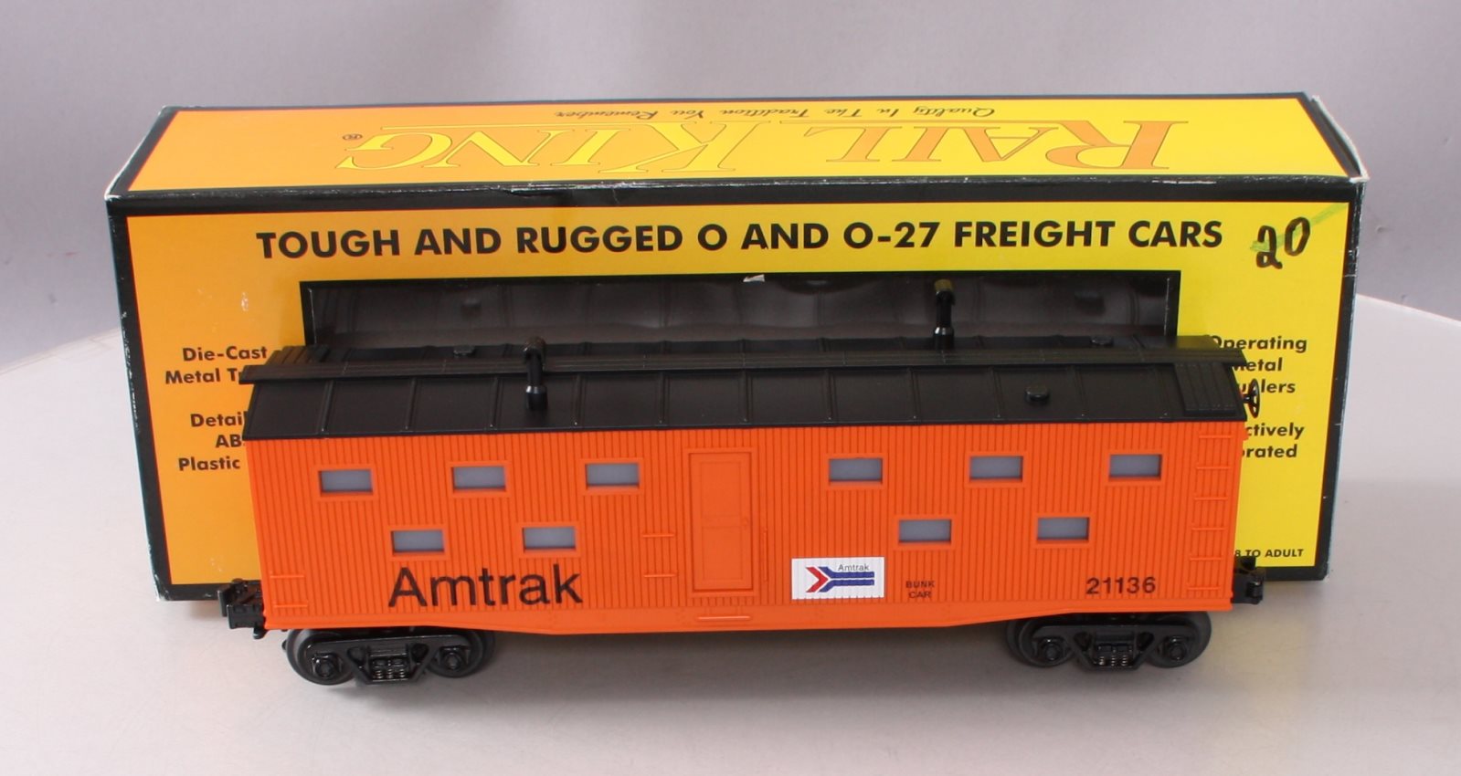 MTH 30-7923 O Gauge Amtrak Bunk Car #21136 NIB