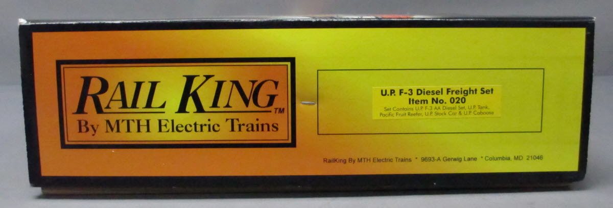 MTH 020 O-Gauge Union Pacific F-3 Diesel Freight Set LN/Box
