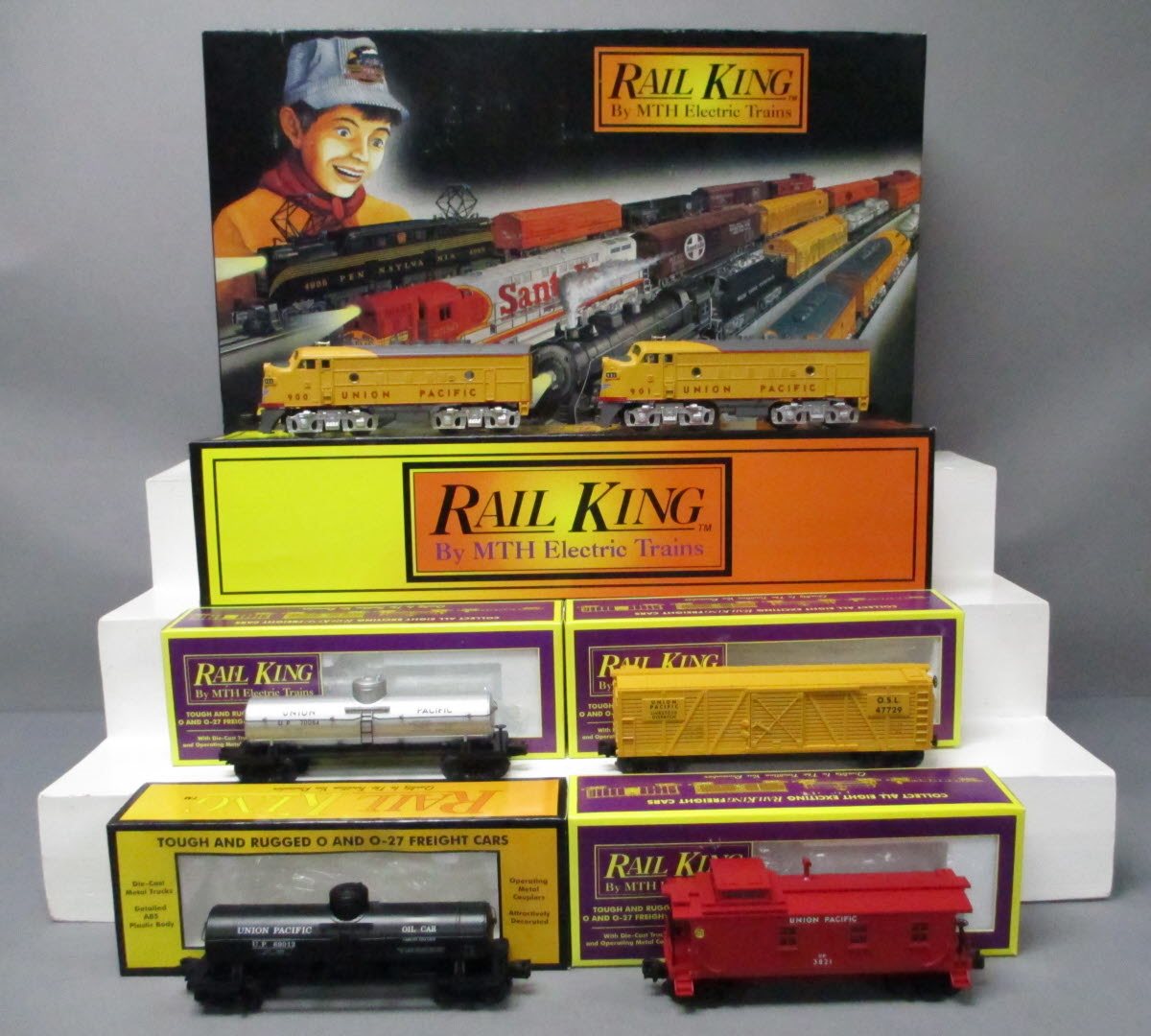 MTH 020 O-Gauge Union Pacific F-3 Diesel Freight Set LN/Box