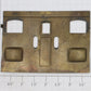 Lionel 380E-10 380E Brass Door and Window Insert Plate with Red Lettering