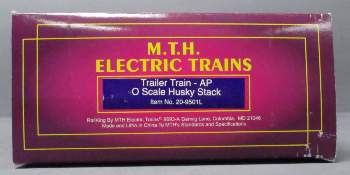 MTH 20-9501L O Gauge TTX Husky Stack Car w/ Containers #427208 LN/Box
