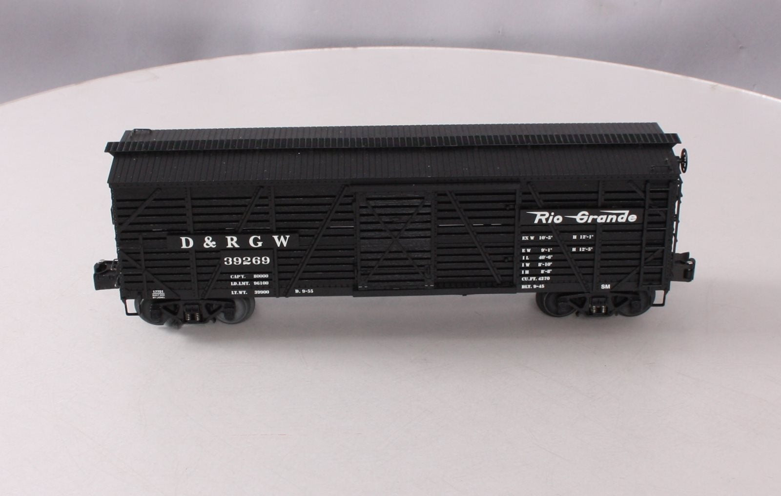 Lionel 6-17701 O Gauge Denver & Rio Grande 40-Ton Stock Car #39269 LN/Box