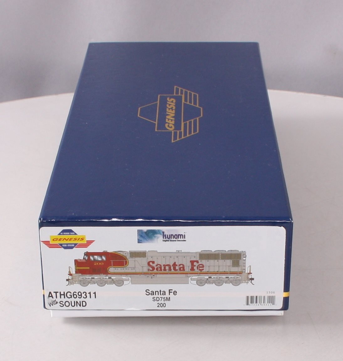 Athearn G69311 HO Santa Fe EMD SD75M Diesel Locomotive w/DCC & Sound #200