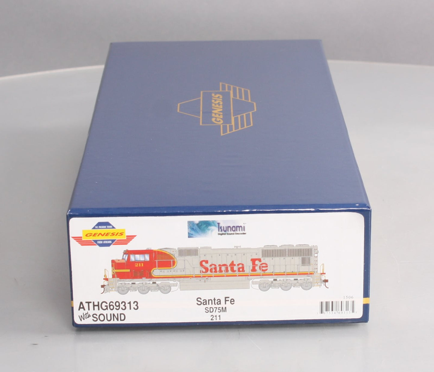 Athearn G69313 HO Santa Fe SD75M Diesel Locomotive w/DCC & Sound #211