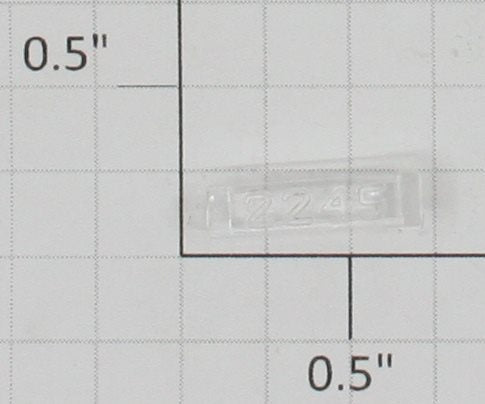 Lionel 2245-10 Left Hand Clear Raised Number Marker Lens/Number Board