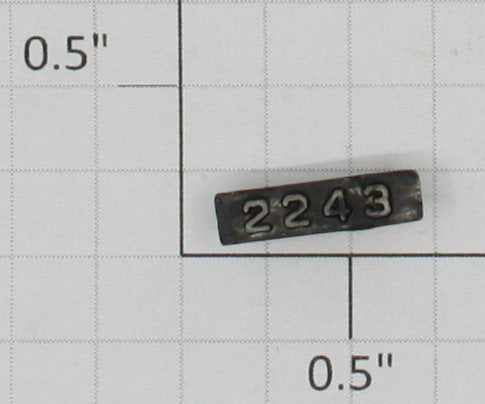 Lionel 2243-10 Left Hand Painted Raised Number Marker Lens/Number Board