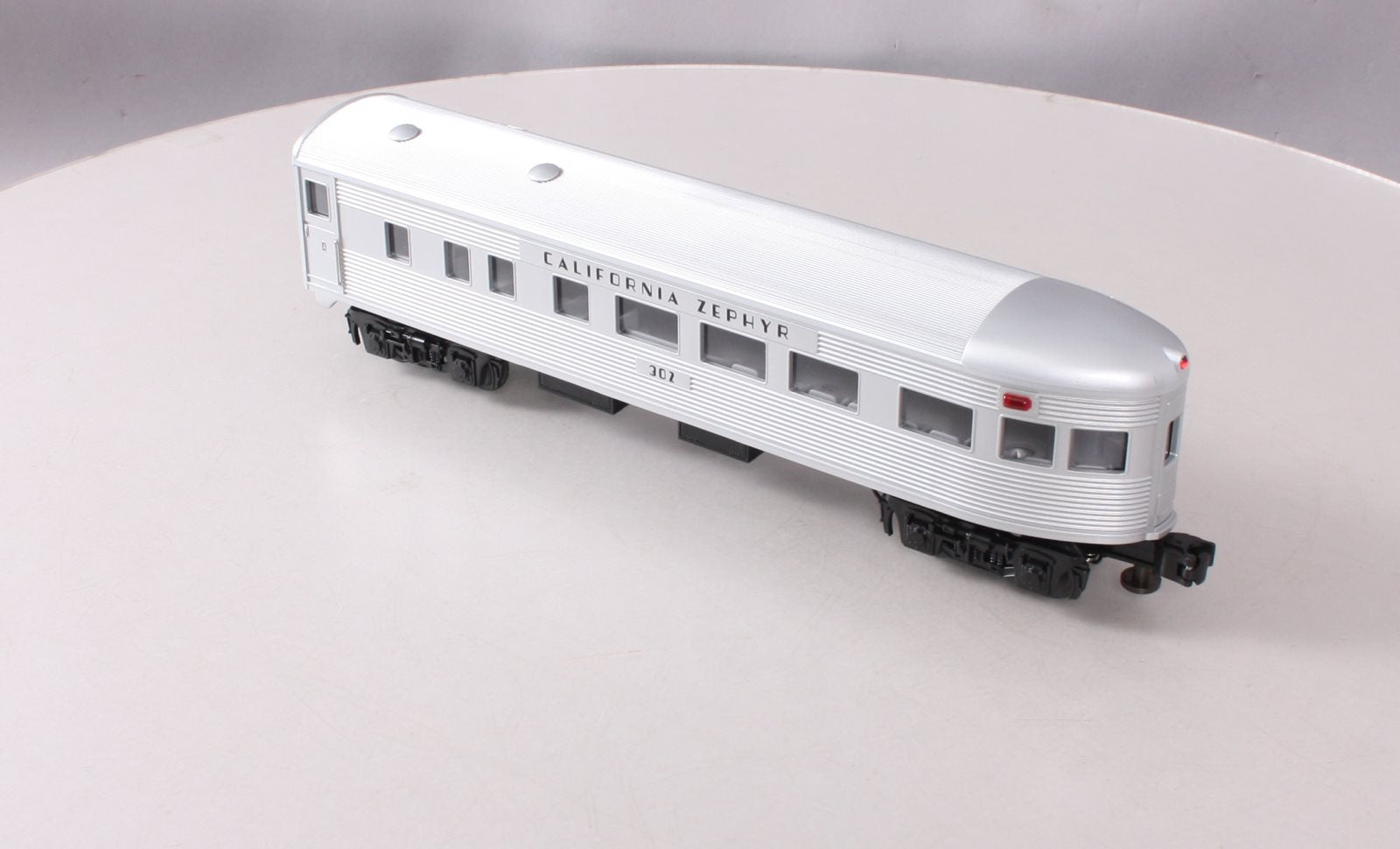 MTH 30-6053 O California Zephyr Streamlined Observation Car #302 LN/Box