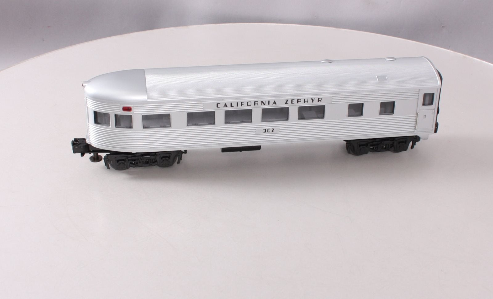 MTH 30-6053 O California Zephyr Streamlined Observation Car #302 LN/Box
