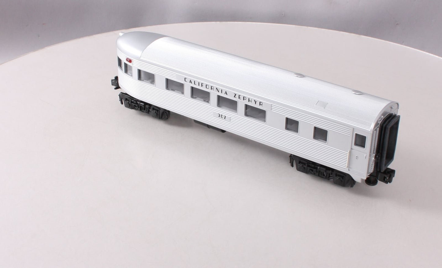 MTH 30-6053 O California Zephyr Streamlined Observation Car #302 LN/Box