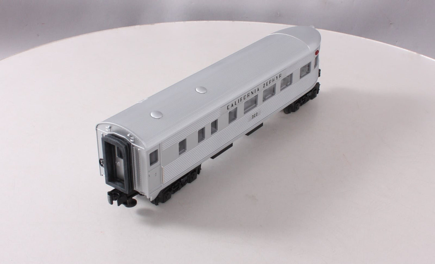MTH 30-6053 O California Zephyr Streamlined Observation Car #302 LN/Box