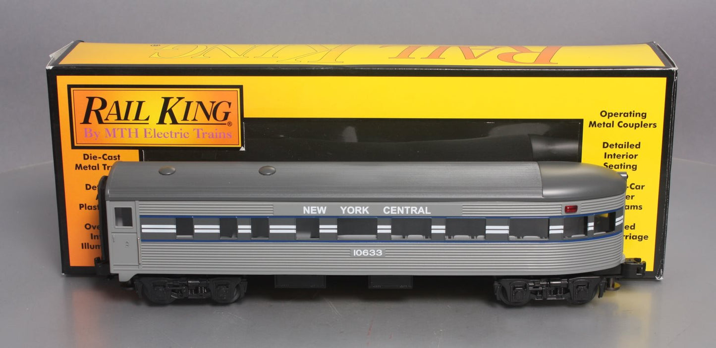 MTH 30-6023 O New York Central Streamlined Observation Car #10633 LN/Box