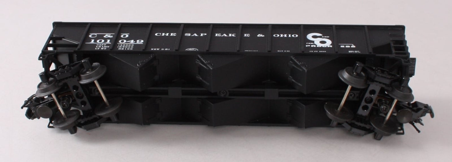 Atlas 902-2 O Gauge Chesapeake & Ohio AAR 3-Bay Hopper Car #101049 (3 Rail) LN/Box