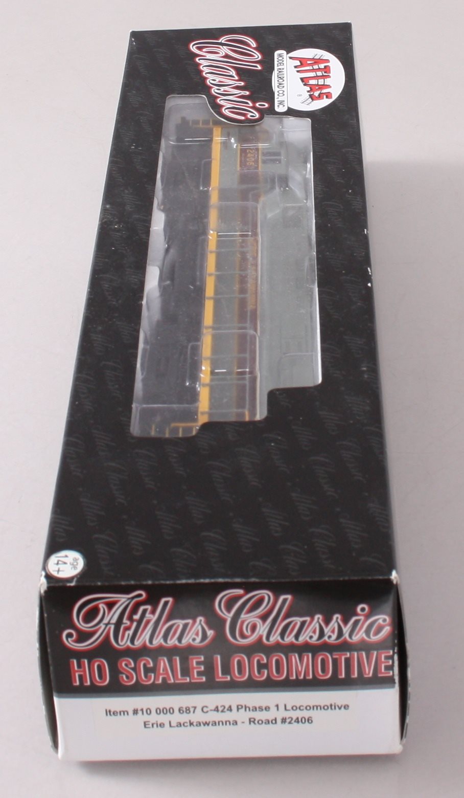 Atlas 10000687 HO Scale Erie Lackawanna C-424 Phase 1 Diesel Locomotive #2406