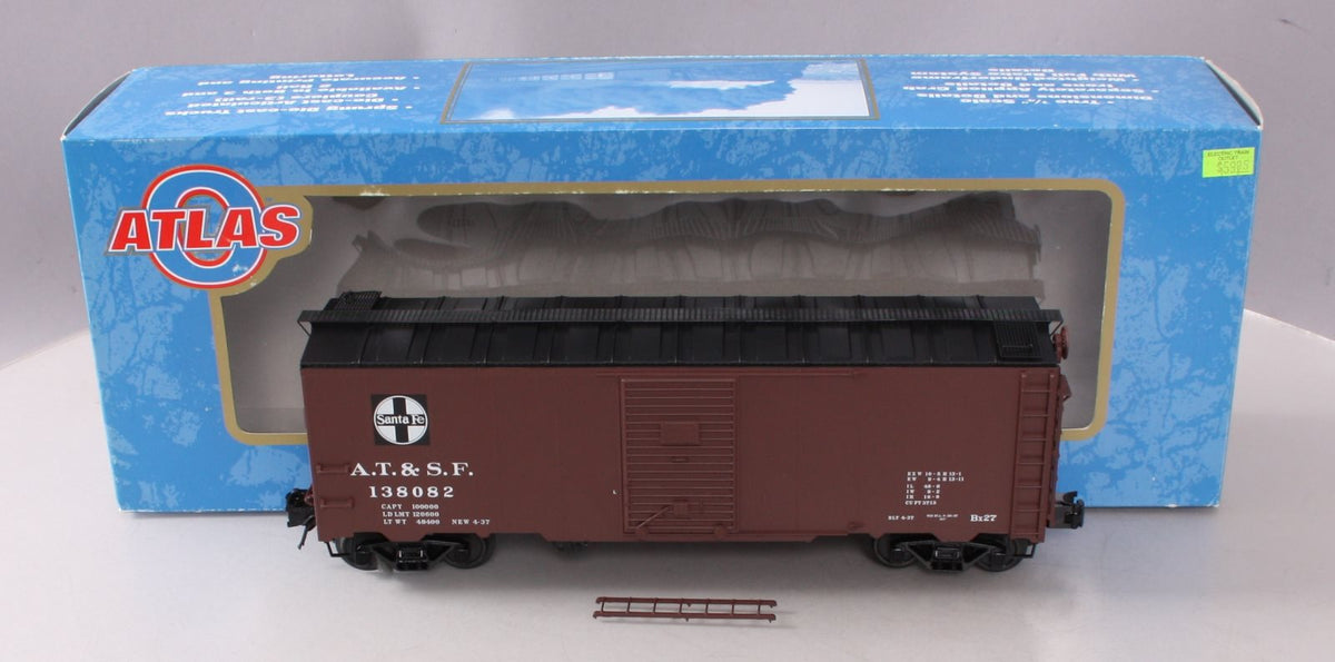 Atlas 8564-4 O Gauge Santa Fe 1937 AAR 40' Single Door Boxcar #138082 (3-Rail) LN/Box