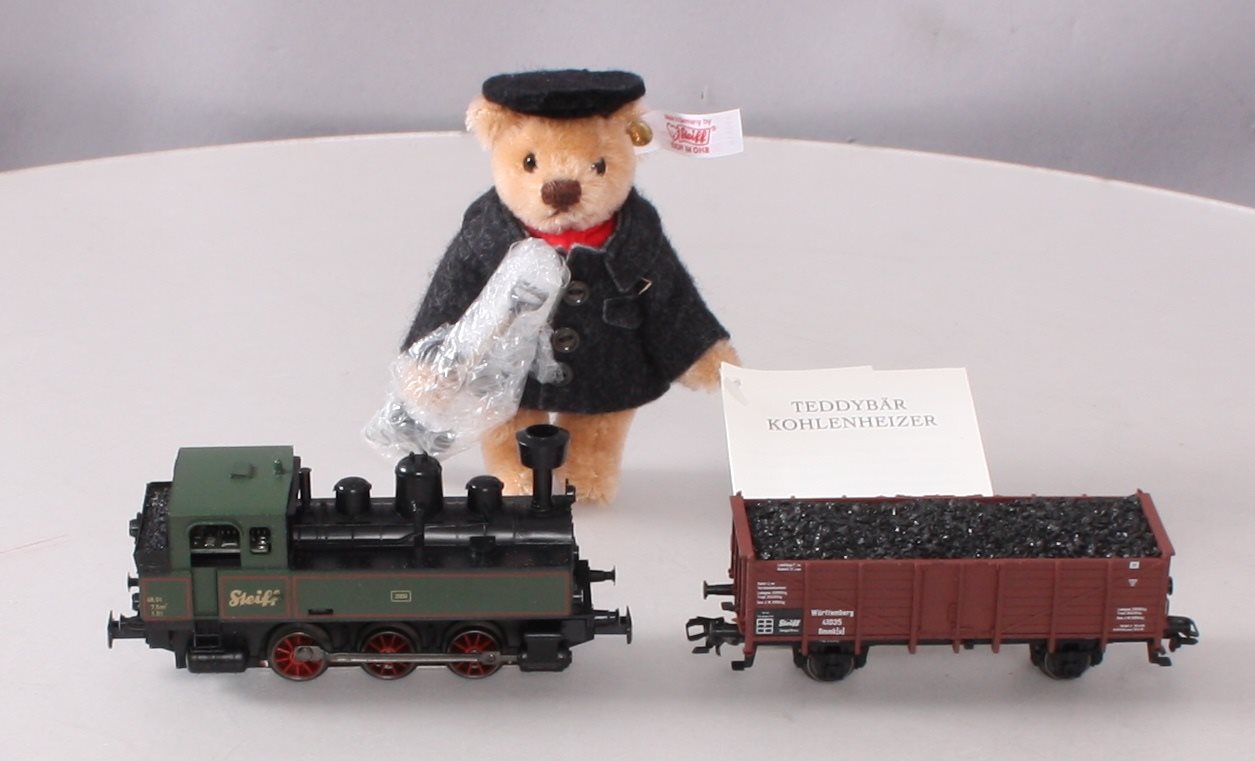 Marklin 94343 HO Steiff Diesel Train Set with Teddy Bear