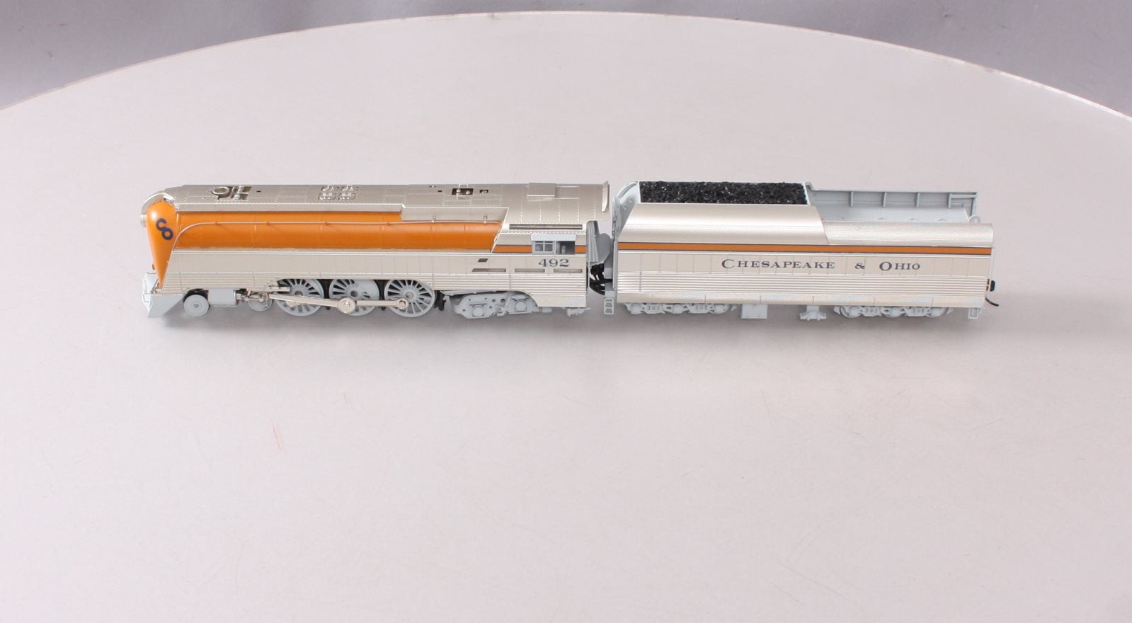 Broadway Limited 4552 HO Chesapeake & Ohio Class L-1 Hudson & Tender #492 w DCC
