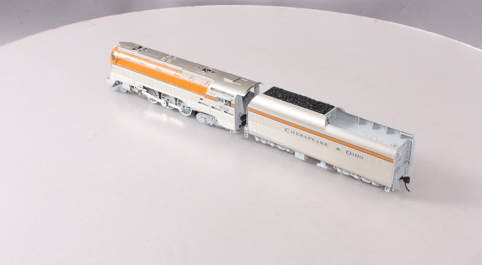 Broadway Limited 4552 HO Chesapeake & Ohio Class L-1 Hudson & Tender #492 w DCC