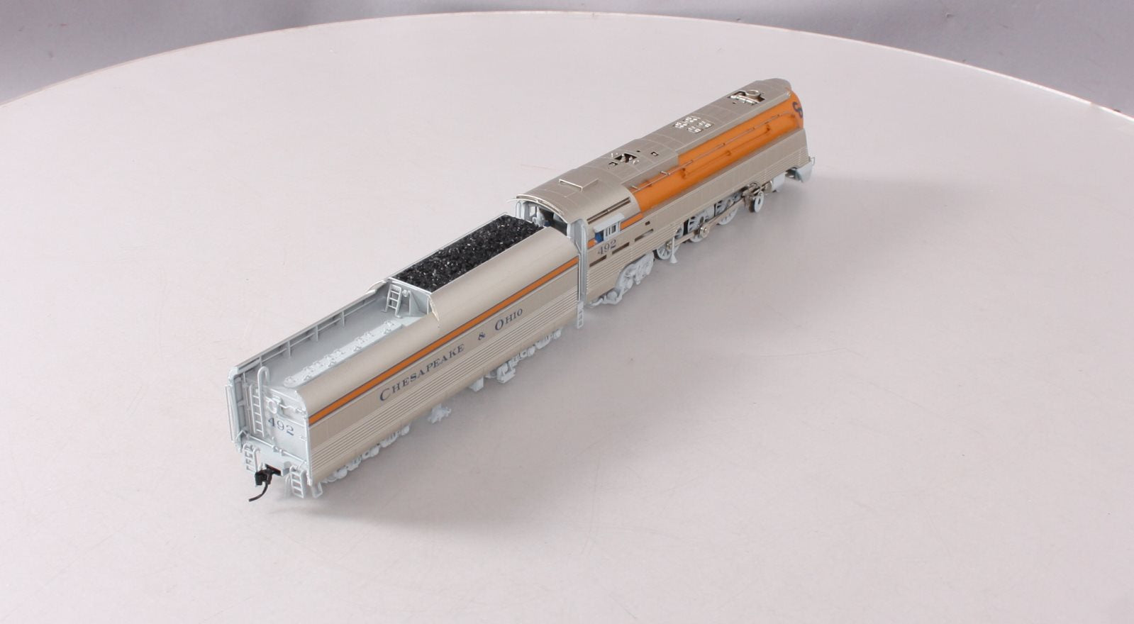 Broadway Limited 4552 HO Chesapeake & Ohio Class L-1 Hudson & Tender #492 w DCC