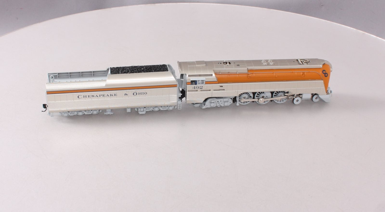 Broadway Limited 4552 HO Chesapeake & Ohio Class L-1 Hudson & Tender #492 w DCC