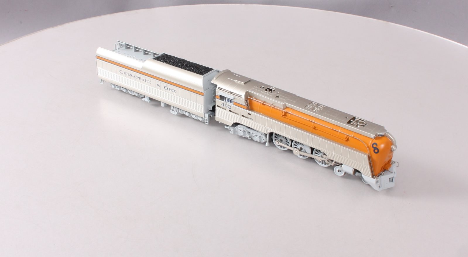 Broadway Limited 4552 HO Chesapeake & Ohio Class L-1 Hudson & Tender #492 w DCC