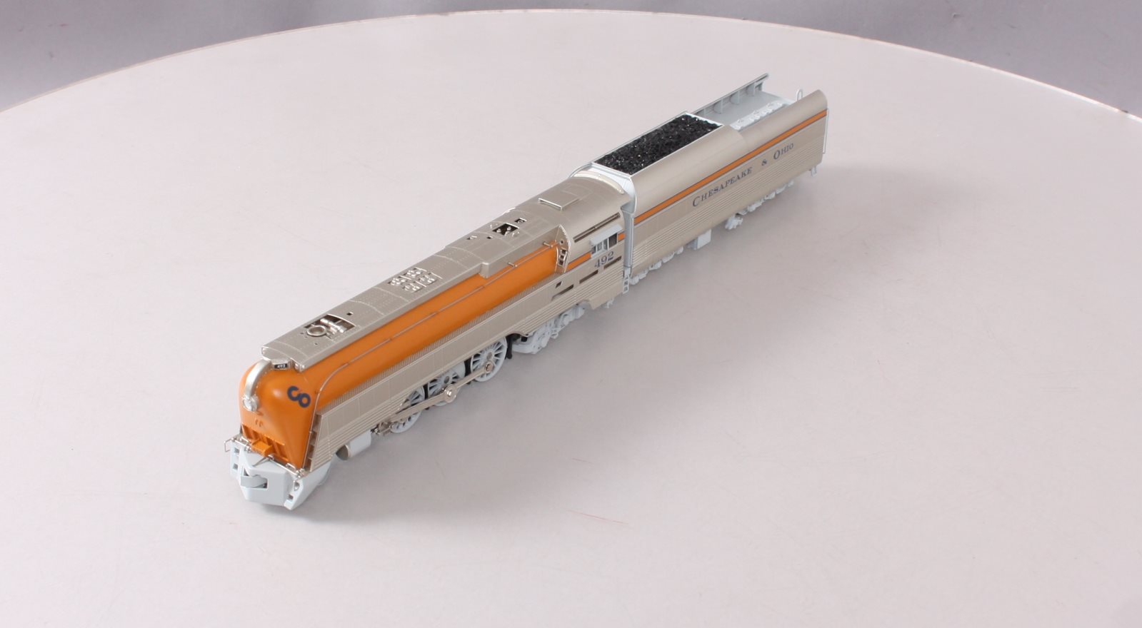 Broadway Limited 4552 HO Chesapeake & Ohio Class L-1 Hudson & Tender #492 w DCC
