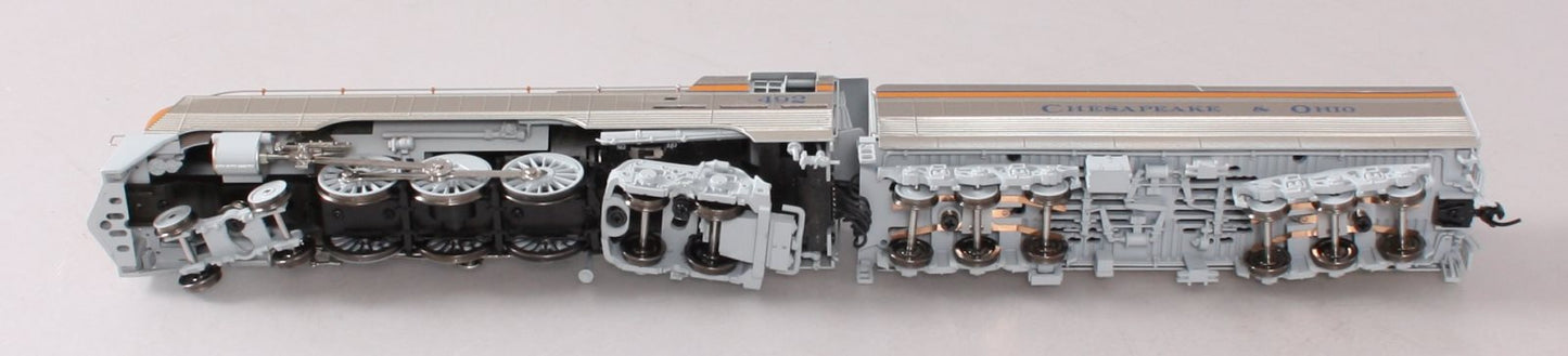 Broadway Limited 4552 HO Chesapeake & Ohio Class L-1 Hudson & Tender #492 w DCC