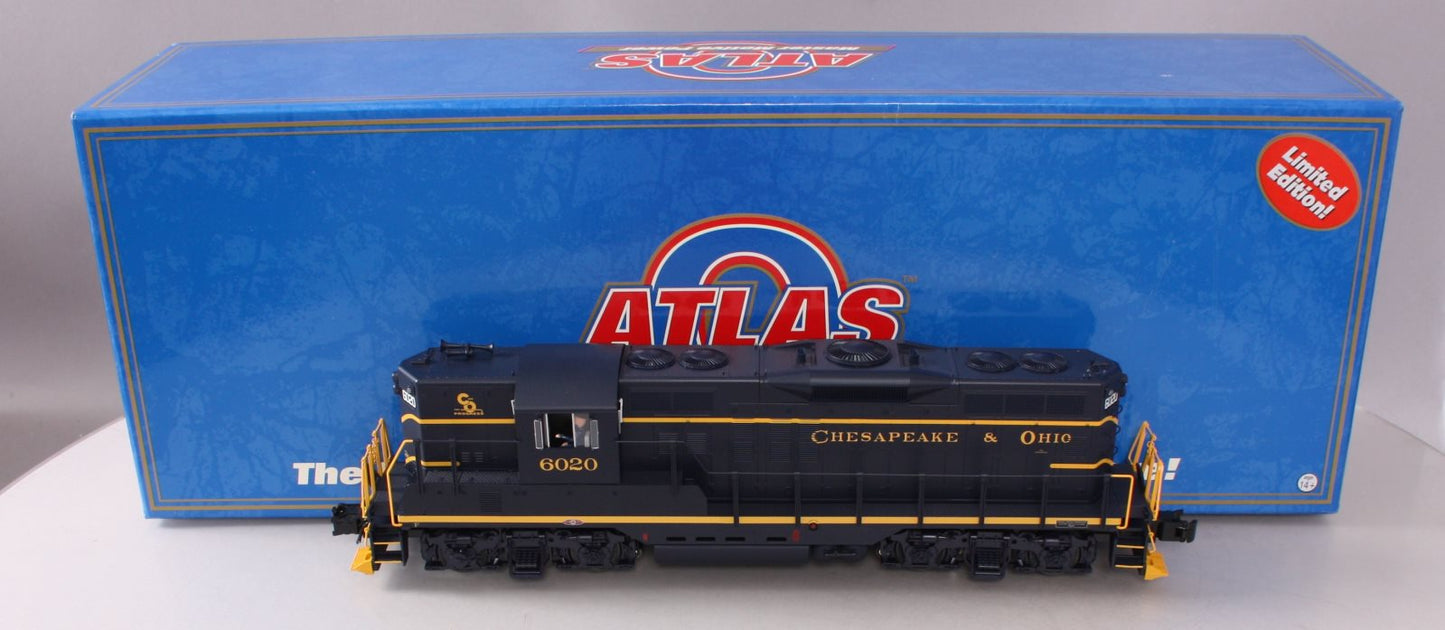 Atlas 1423-2 O Gauge C&O Powered GP-9 Diesel Locomotive [3 Rail w/TMCC] LN/Box