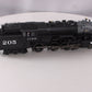 Lionel 2031060 BTO Illinois Central 4-6-6T Steam Locomotive #205 with LEGACY