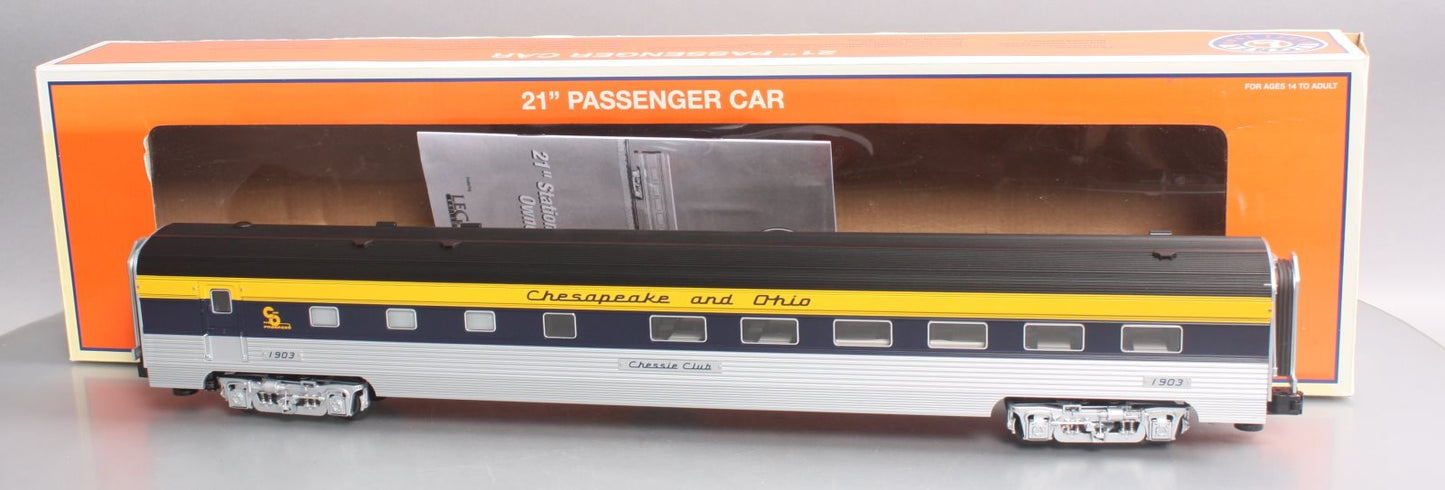 Lionel 6-82888 O Chesapeake & Ohio 21" Streamlined StationSounds Diner #1903