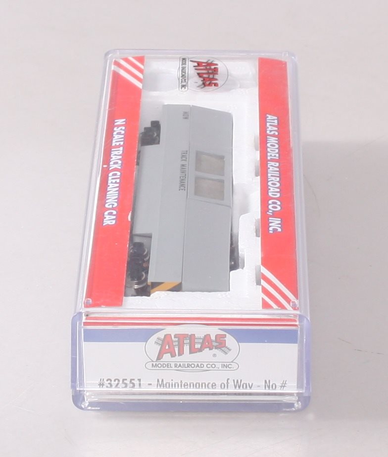 Atlas 32551 N Scale Maintenance of Way Track Cleaning Car LN/Box