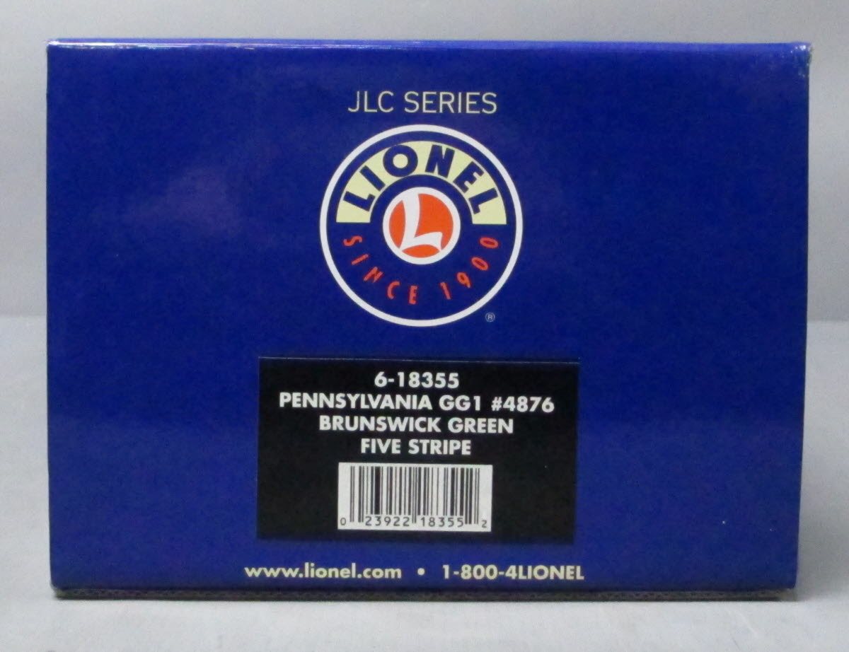 Lionel 6-18355 O PRR GG-1 5 Stripe Electric Locomotive #4876 w TMCC & Railsounds LN/Box