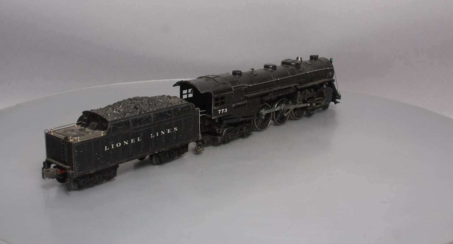 Lionel 773 Vintage O Gauge 4-6-4 Hudson Steam Locomotive w/Tender - 1964 Version EX