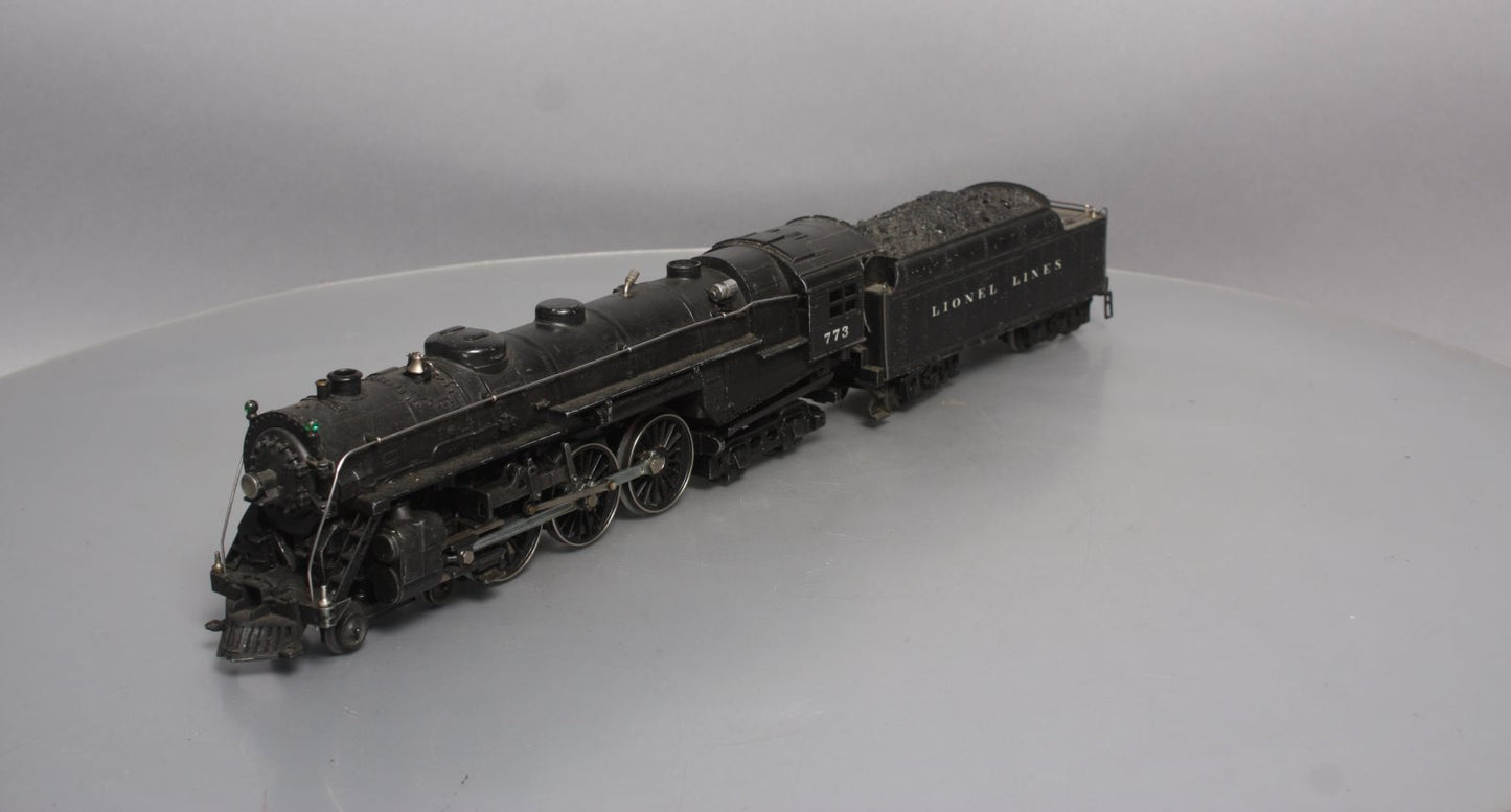 Lionel 773 Vintage O Gauge 4-6-4 Hudson Steam Locomotive w/Tender - 1964 Version EX