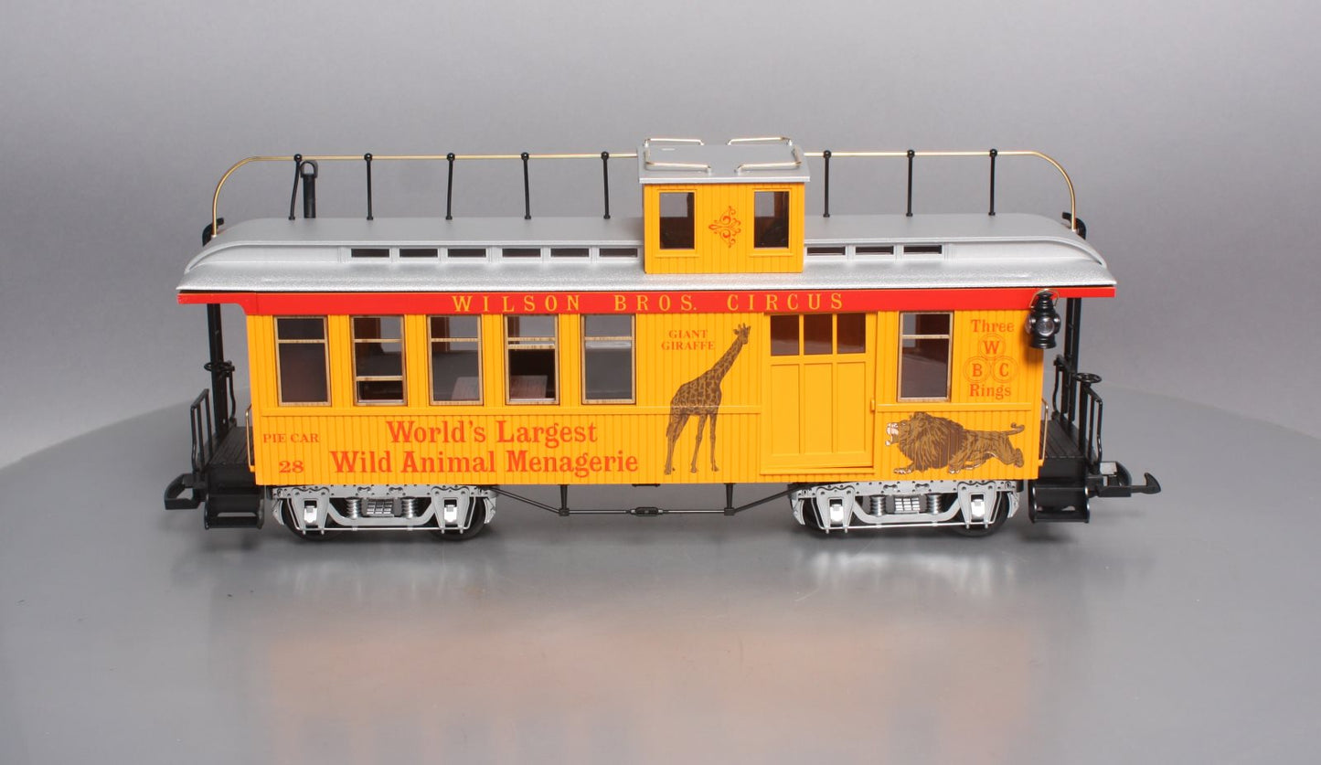 LGB 4075-DG G Scale Wilson Bros. Circus Caboose #28 LN/Box