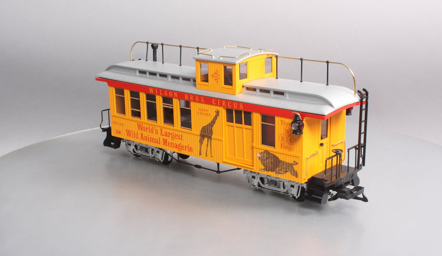 LGB 4075-DG G Scale Wilson Bros. Circus Caboose #28 LN/Box