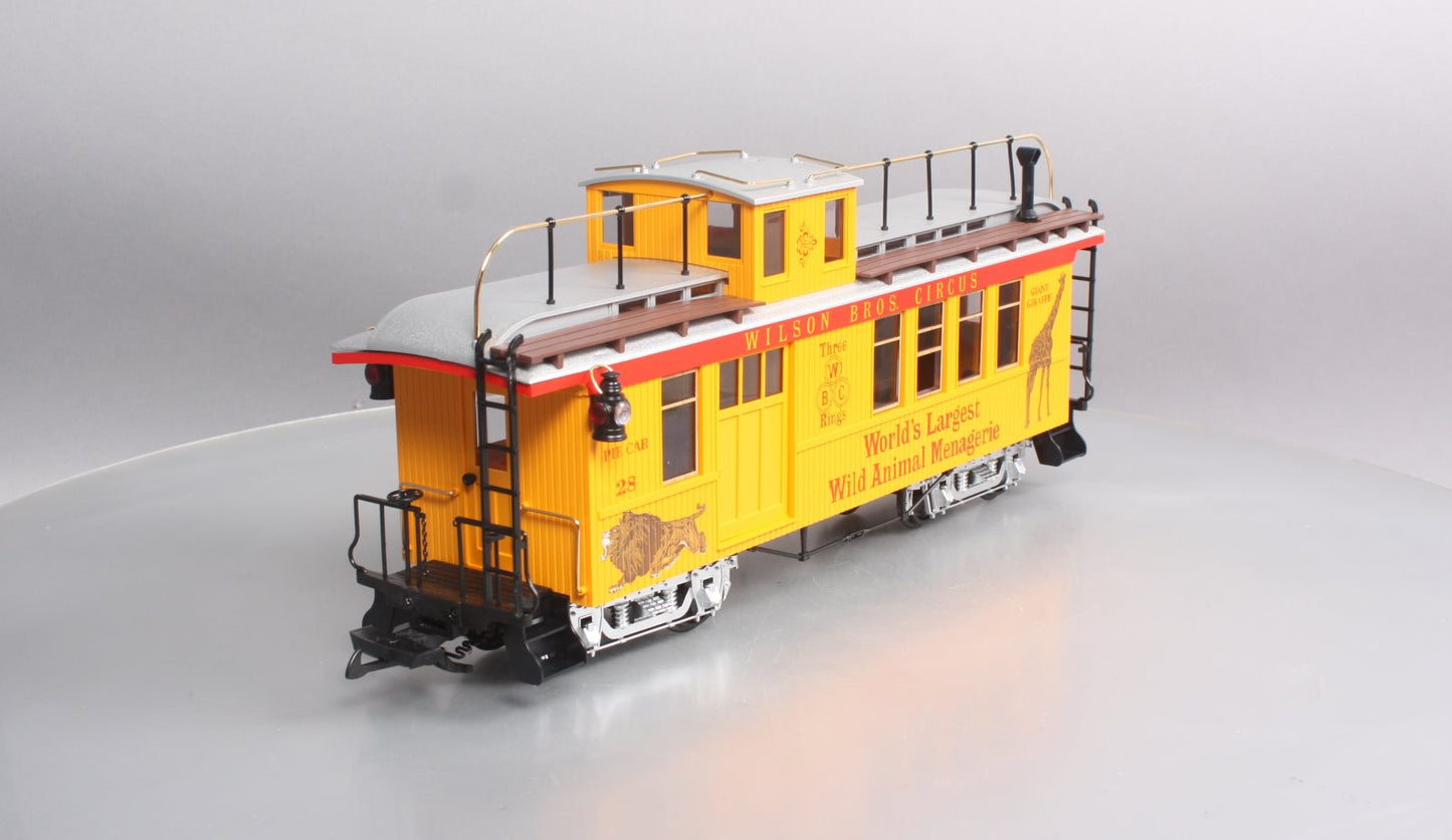 LGB 4075-DG G Scale Wilson Bros. Circus Caboose #28 LN/Box