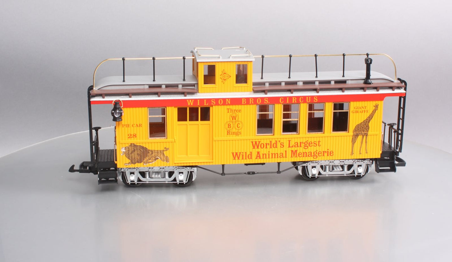 LGB 4075-DG G Scale Wilson Bros. Circus Caboose #28 LN/Box